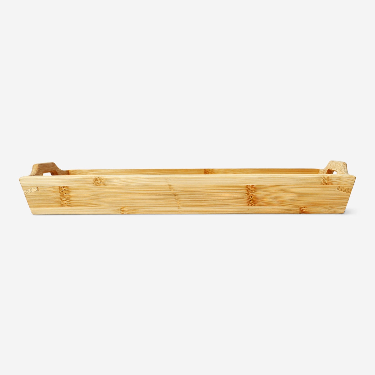 Flying Tiger Copenhagen bamboo kitchen tray with handles, ideal for serving and organization in the kitchen.