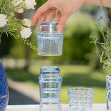 Blue fish drinking glasses - 4 pcs Kitchen Flying Tiger Copenhagen 