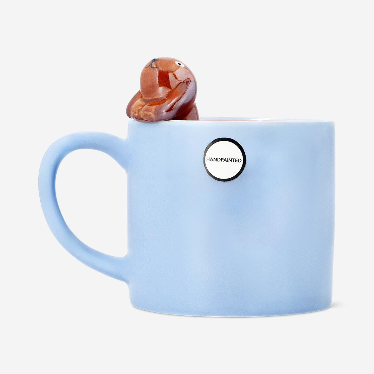 Blue mug with 3D sausage dog - 465 ml - Flying Tiger Copenhagen