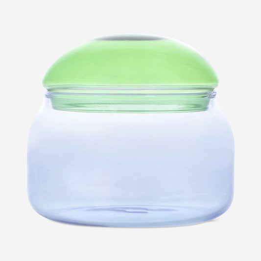 Blue mushroom storage jar - 10 cm