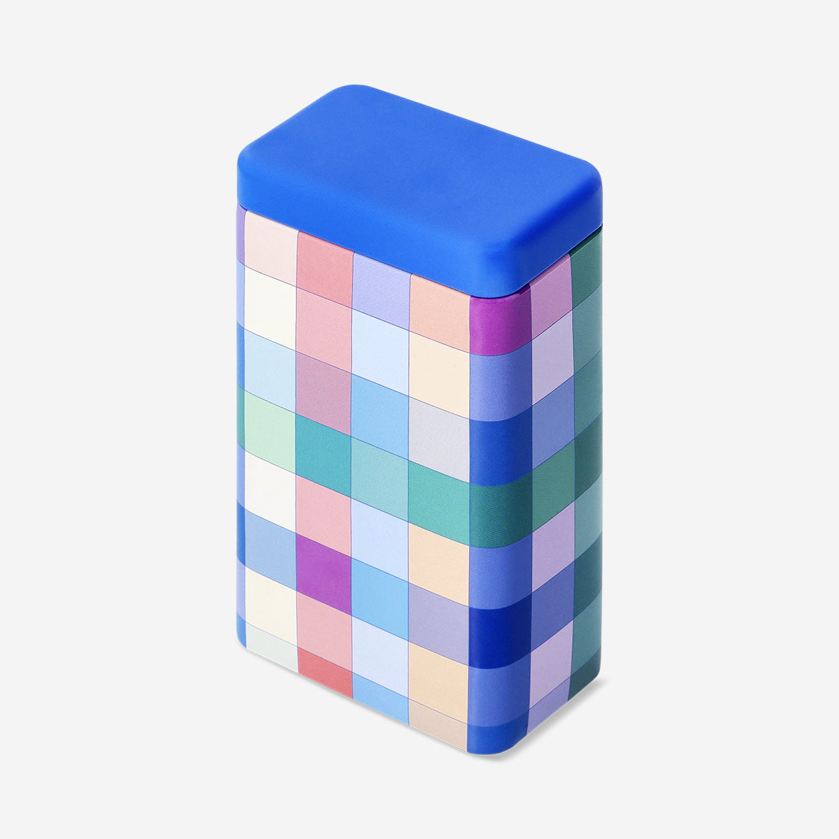 Cake tin in blue gingham - 15 cm