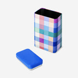 Cake tin in blue gingham - 15 cm