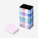 Cake tin in pink gingham - 18 cm