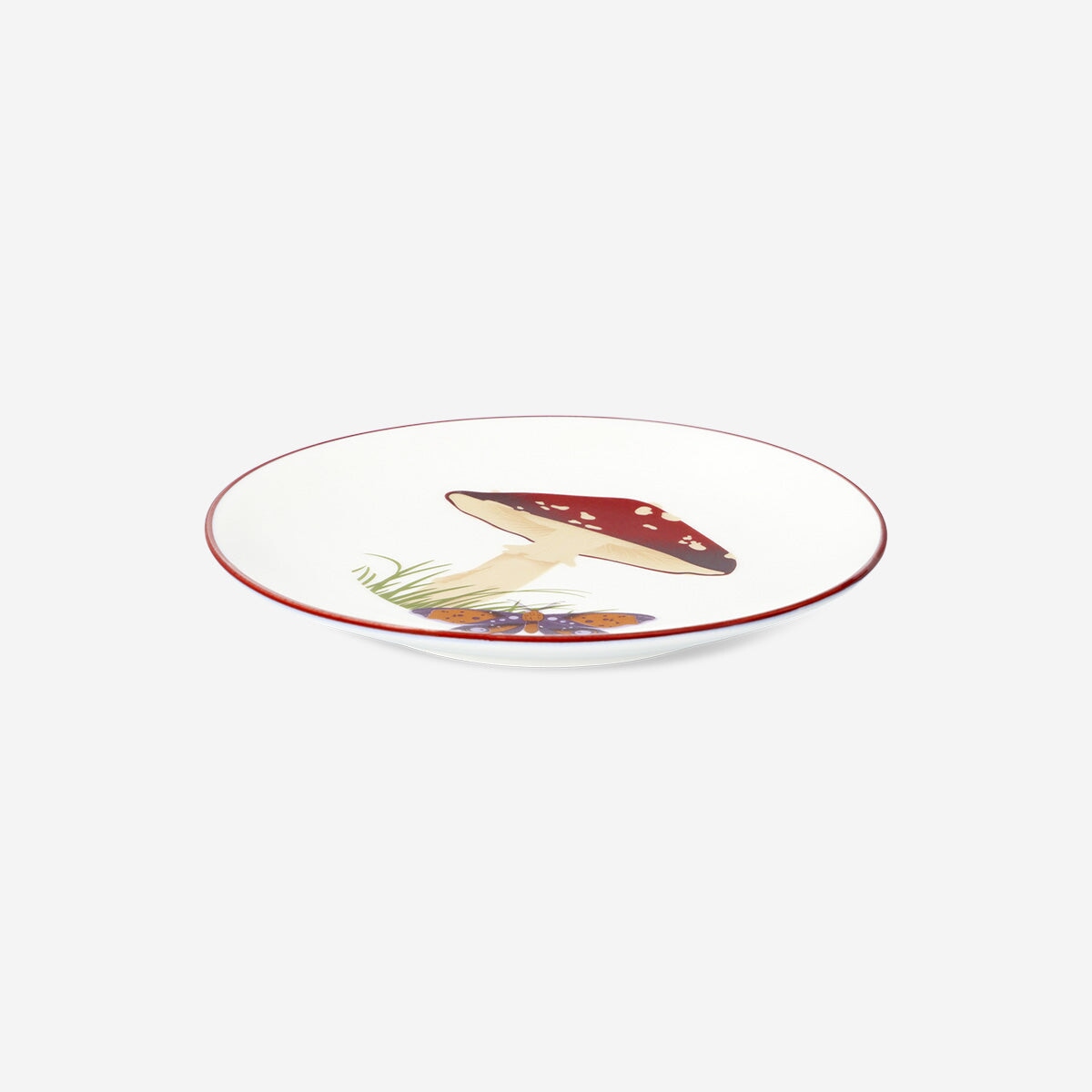 Ceramic mushroom plate - 16 cm kitchen Flying Tiger Copenhagen 