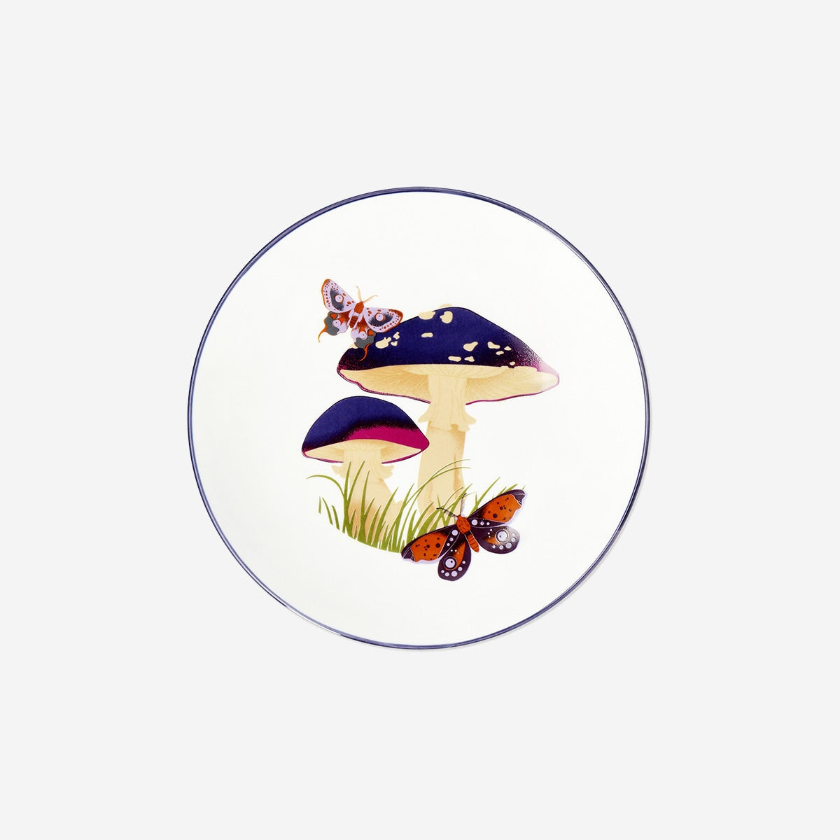 Ceramic mushroom plate - 20 cm kitchen Flying Tiger Copenhagen 