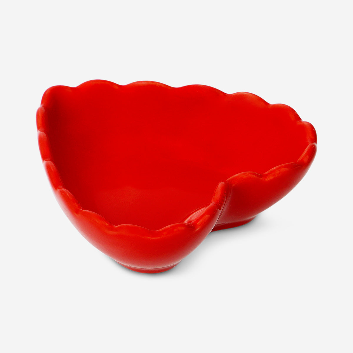 Ceramic red heart bowl - 10 cm - Flying Tiger Copenhagen