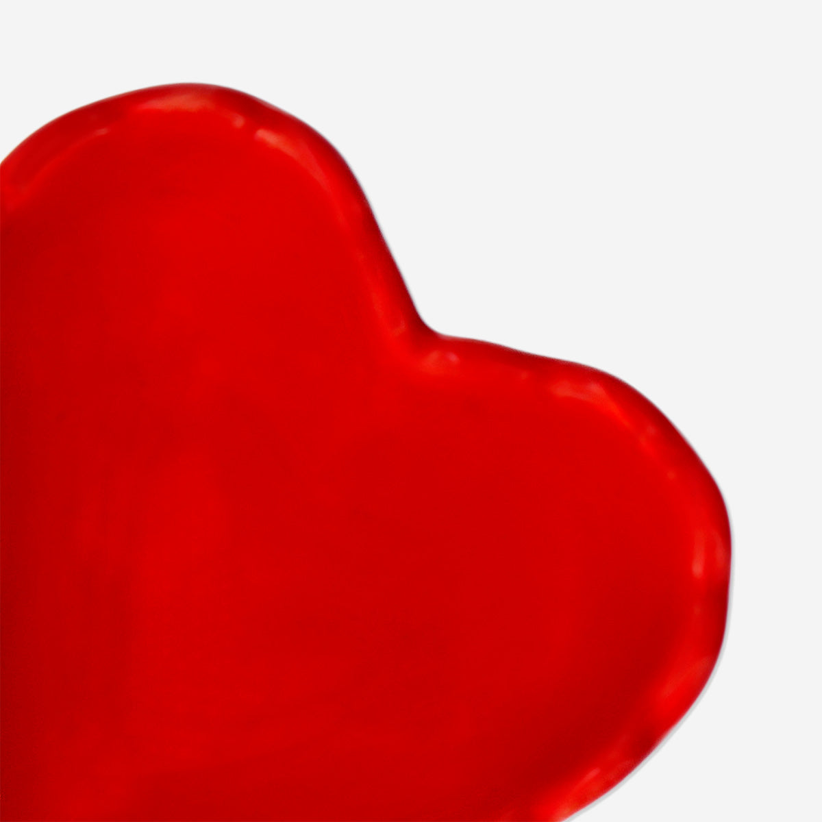 Ceramic red heart bowl - 7 cm