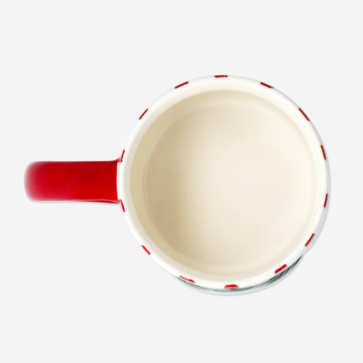 Flying Tiger Copenhagen Christmas tree mug, 400 ml ceramic kitchen cup with festive holiday design.