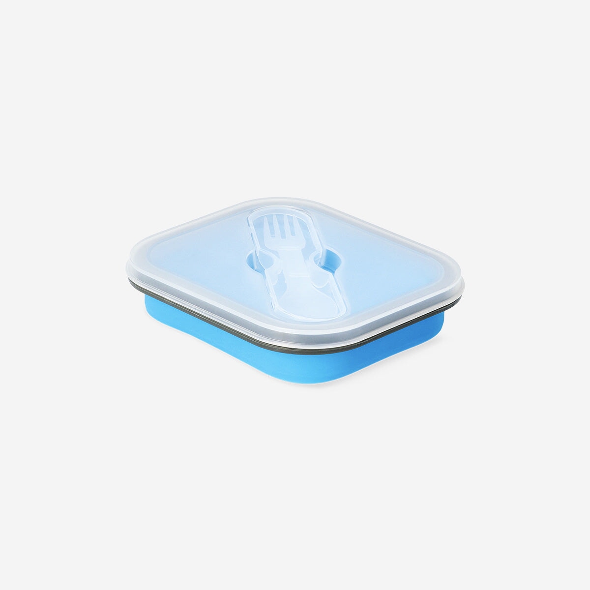 Collapsible blue lunchbox with spork Kitchen Flying Tiger Copenhagen 