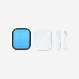 Collapsible blue lunchbox with spork Kitchen Flying Tiger Copenhagen 