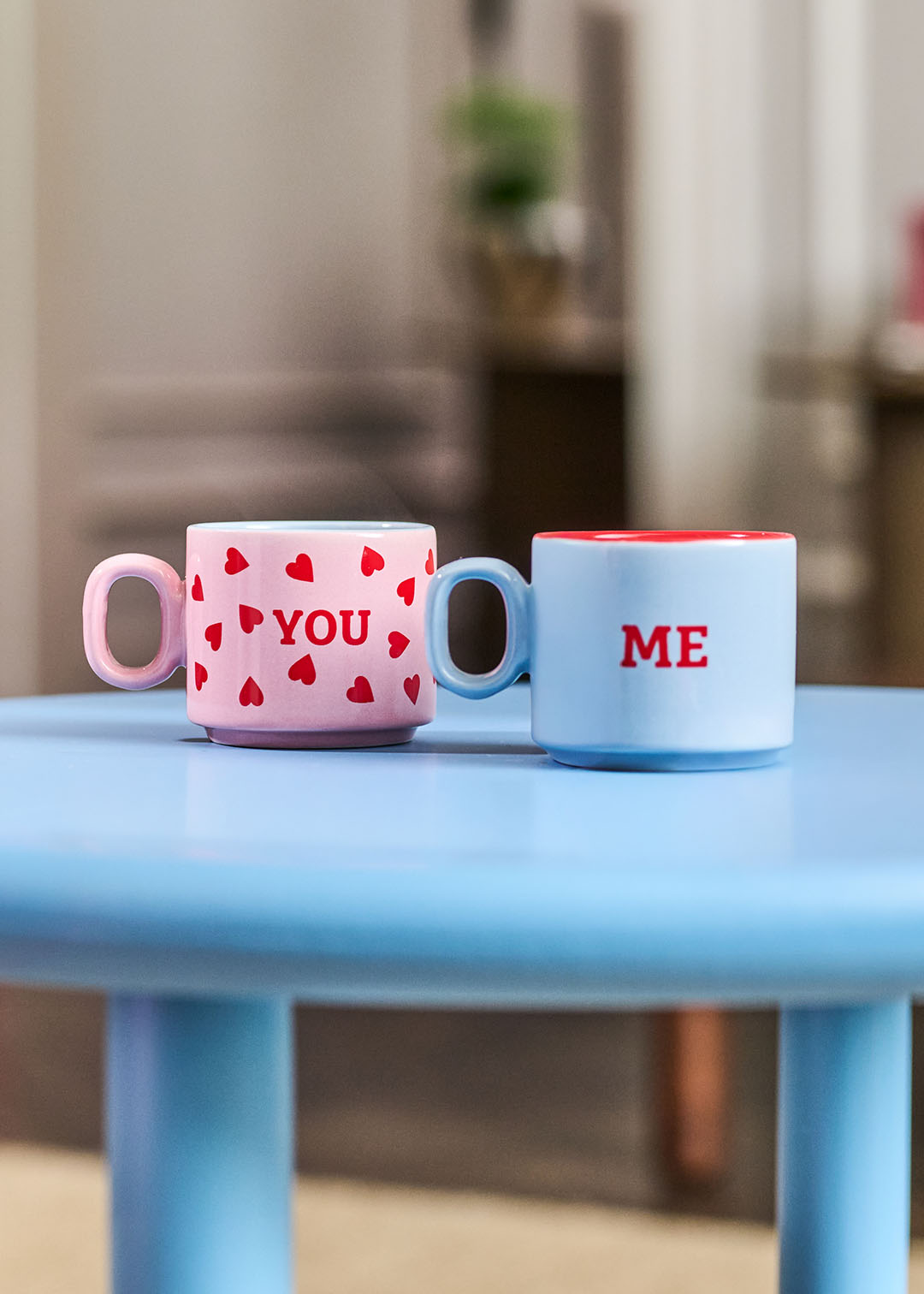 Canecas de cortado com cores contrastantes - 2 peças