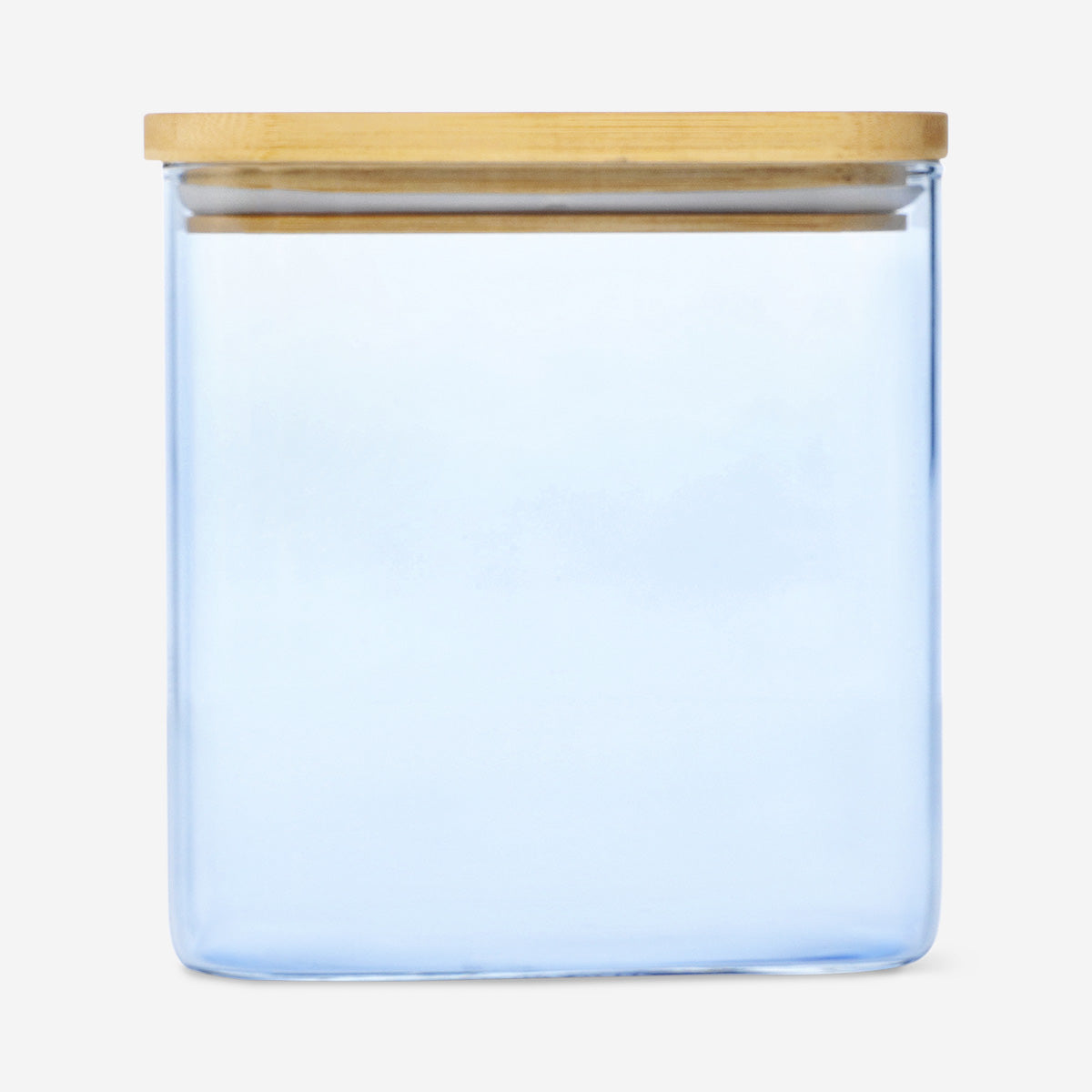 Designer Collection - Blue glass storage container with lid - 1,1 L