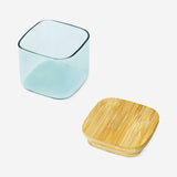 Designer Collection - Green glass storage container with lid - 200 ml