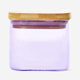 Designer Collection - Purple glass storage container with lid - 200 ml