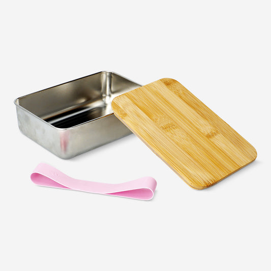 Designers collection - Stalowy lunchbox z pokrywką - 17 cm