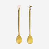 Dessert spoons with butterfly toppers - 2 pcs