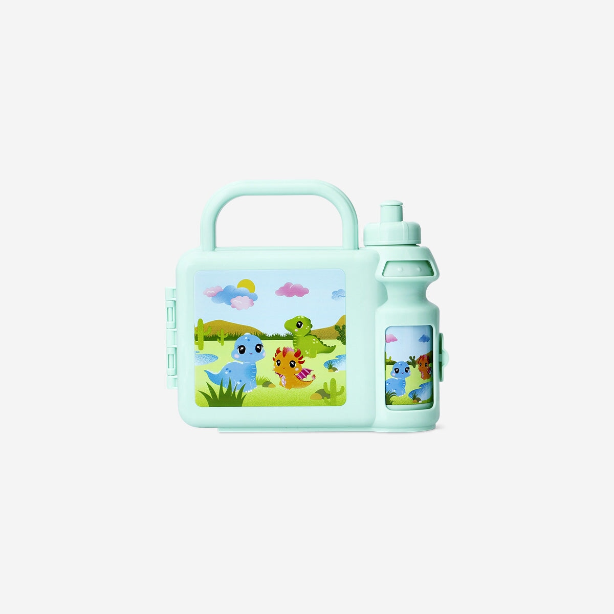 Dinosaur lunchbox kit with water bottle Kitchen Flying Tiger Copenhagen 