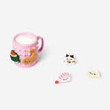 DIY personalized 320ml mug with colorful charms from Flying Tiger Copenhagen, ideal for custom kitchen accessories.