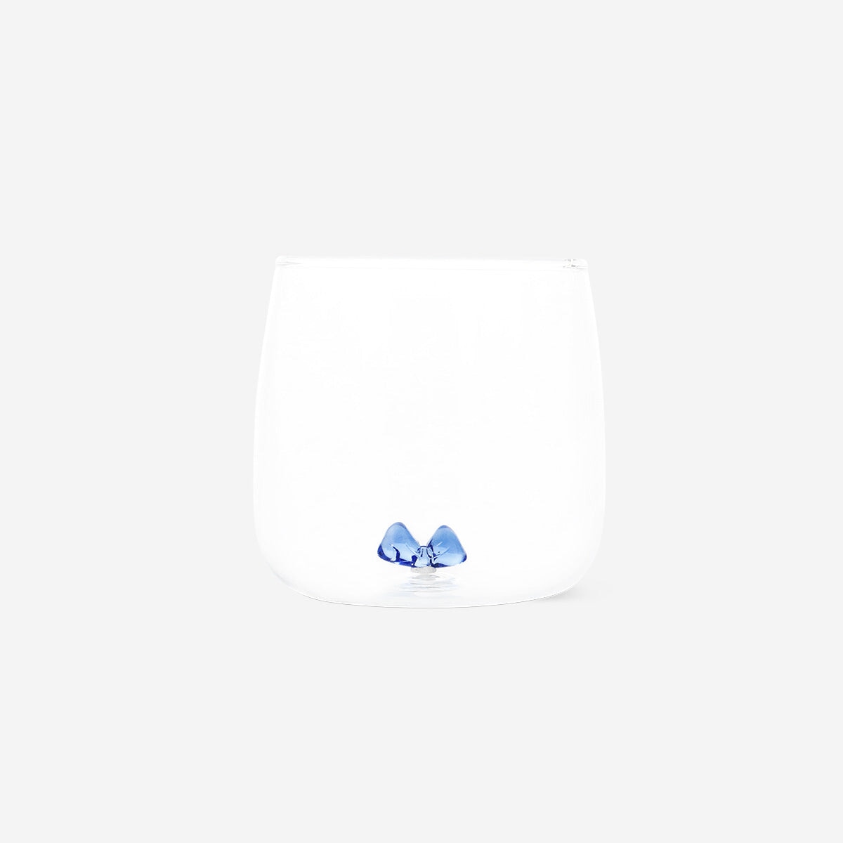 Drinking glass with embossed bow inside Kitchen Flying Tiger Copenhagen 