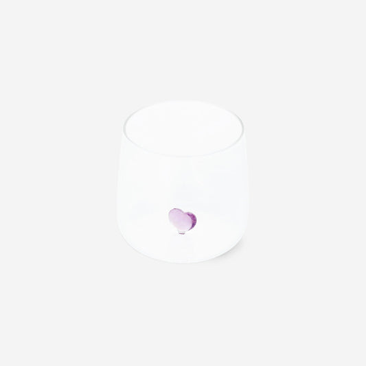 Vaso con corazón grabado - 480 ml