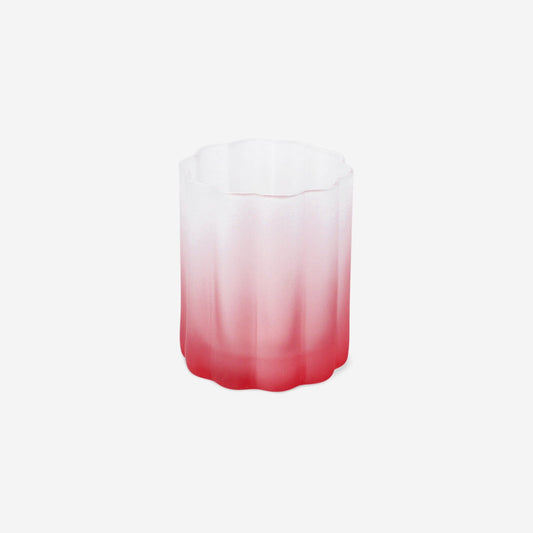Drinking glass with frosted pink finish - 250 ml