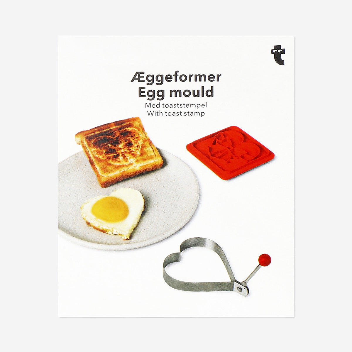 Egg mold with toast stamp from Flying Tiger Copenhagen, showing a kitchen mold for shaping eggs and toasting designs.