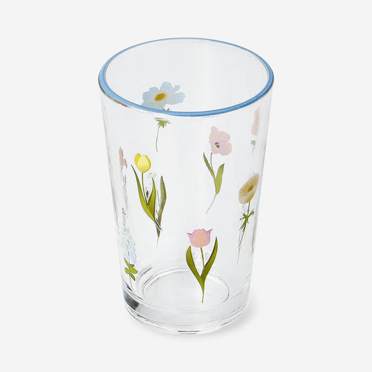 Bloemig drinkglas - 220 ml