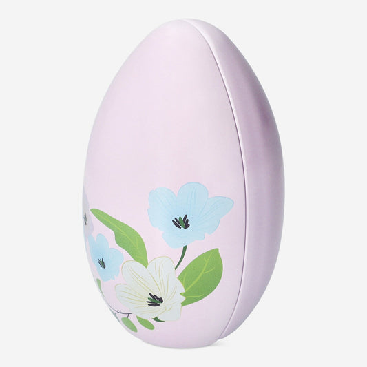 Floral Easter egg in metal - Large