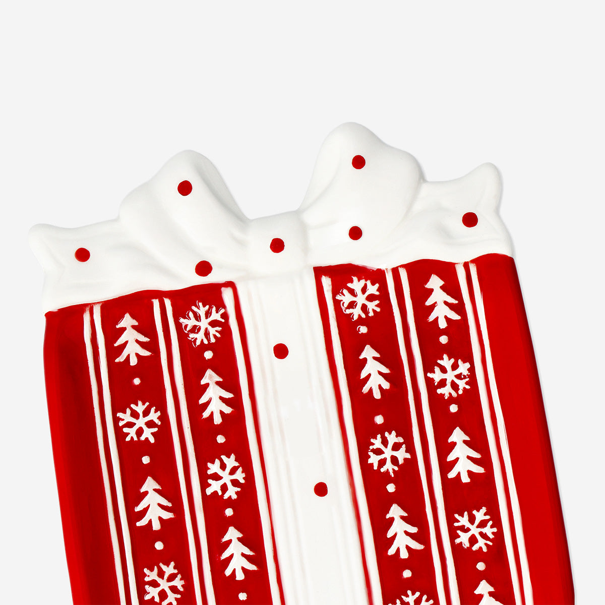 Gift with bow serving plate - 15 cm