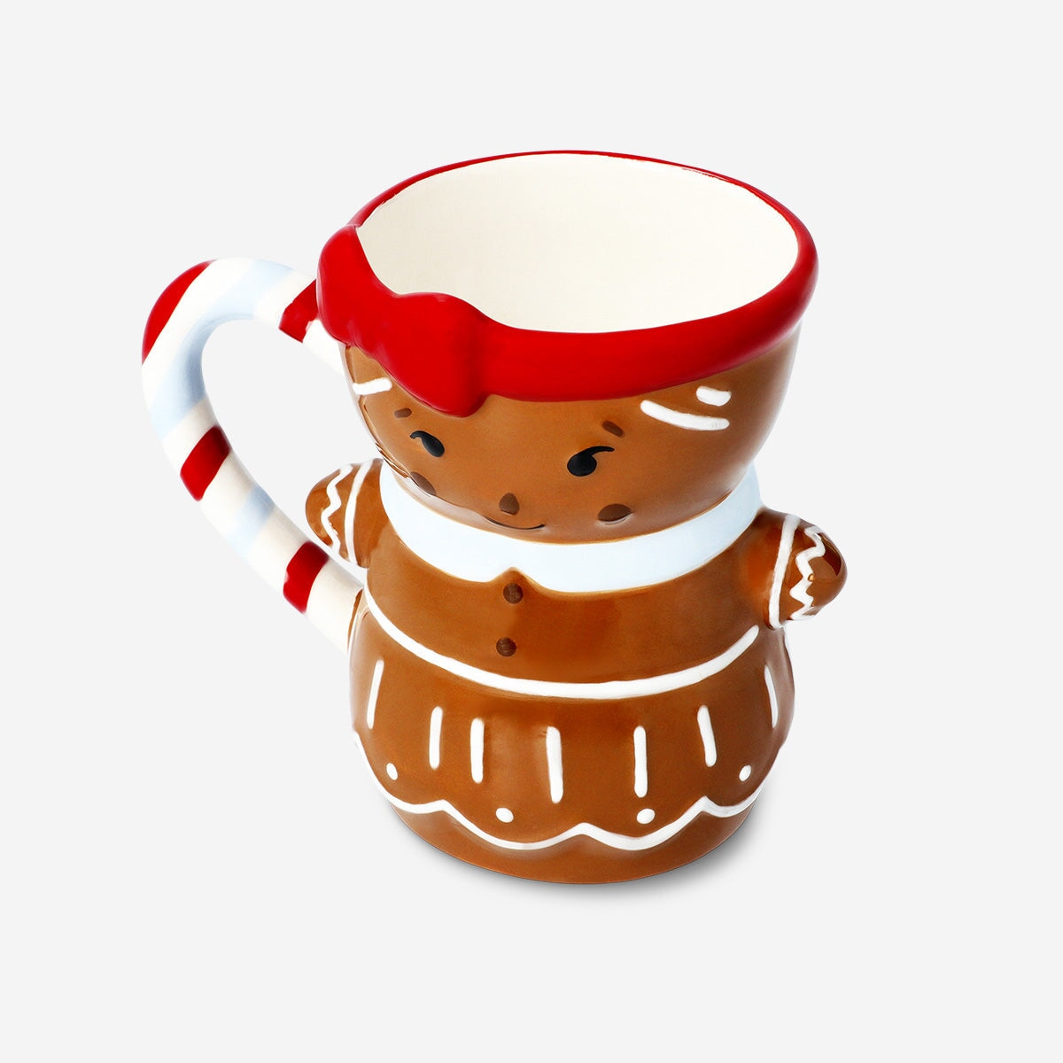 Gingerbread girl mug from Flying Tiger Copenhagen, 340 ml ceramic kitchen cup with festive gingerbread design.