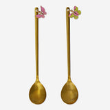 Gold dessert spoons with butterflies - 2 pcs Kitchen Flying Tiger Copenhagen 