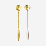 Gold floral spoons - 2 pcs