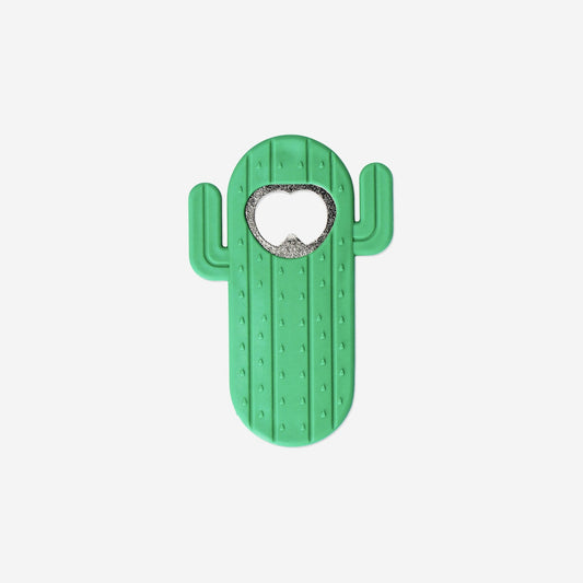 Green cactus bottle opener
