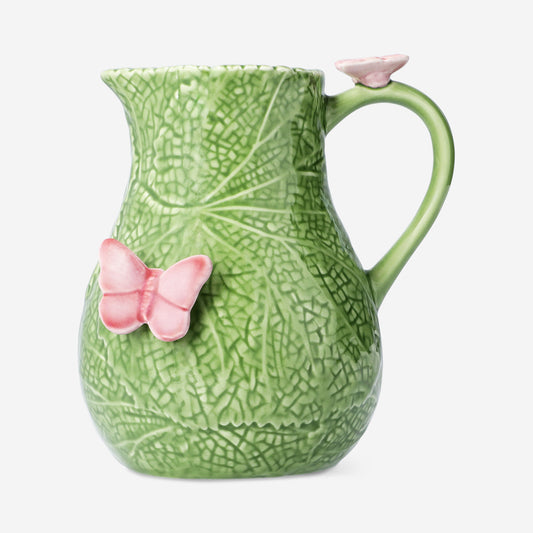 Green leaf jug with butterfly - 1,3 L
