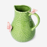 Jarra de hoja verde con mariposa - 1,3 L