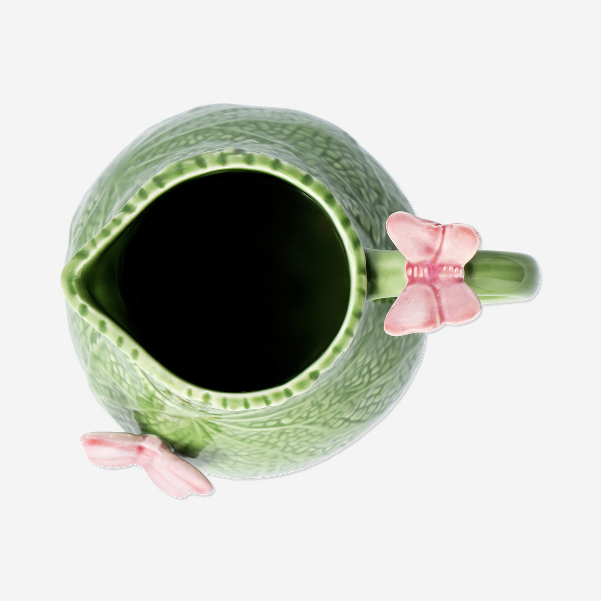 Jarra de hoja verde con mariposa - 1,3 L