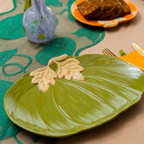 Green pumpkin serving plate - 33 cm kitchen Flying Tiger Copenhagen 