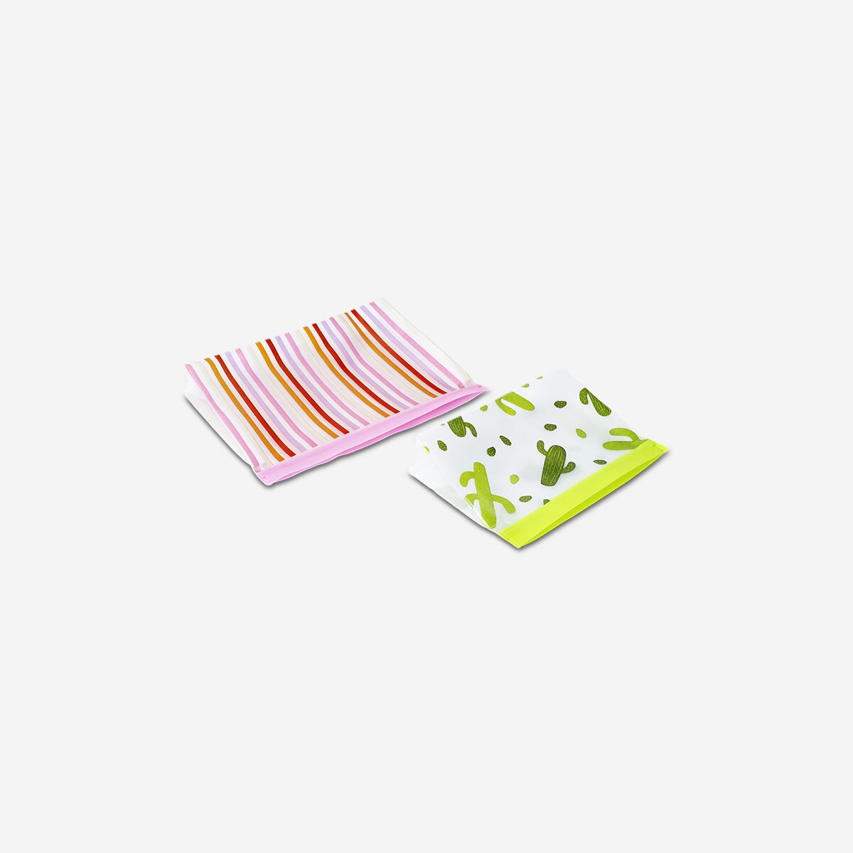 Grip seal bags with fun prints - 2 pcs Kitchen Flying Tiger Copenhagen 