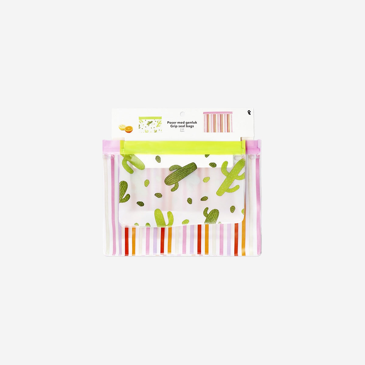Grip seal bags with fun prints - 2 pcs Kitchen Flying Tiger Copenhagen 