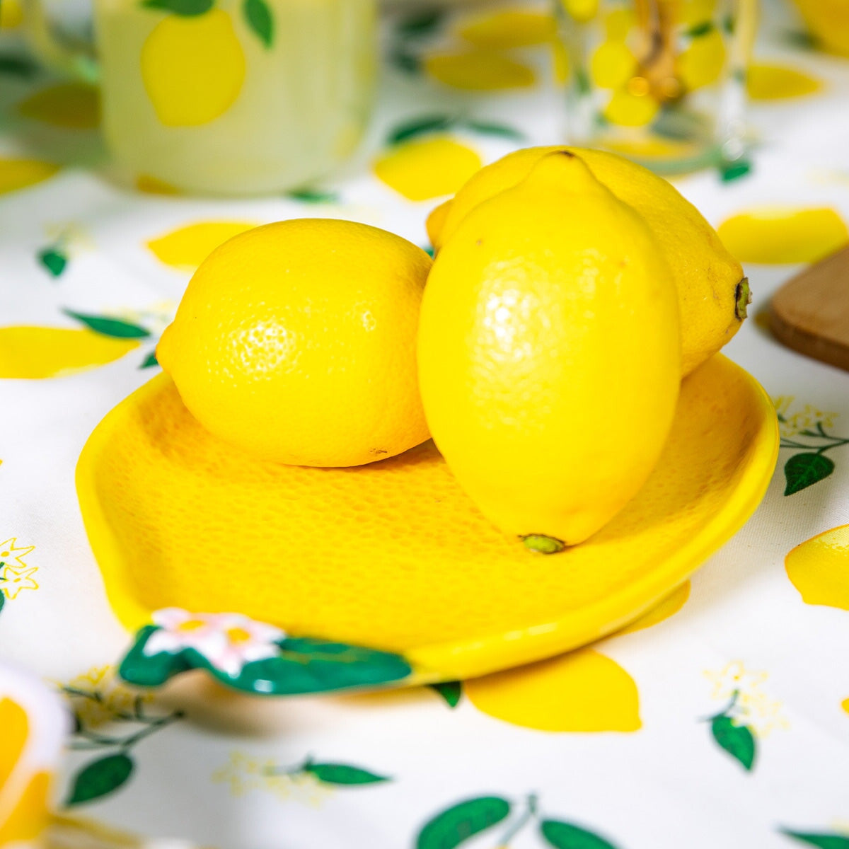  Citron 20cm プレート 6枚セット Plato para servir con forma de limón – Cerámica de 21 cm Menaje de