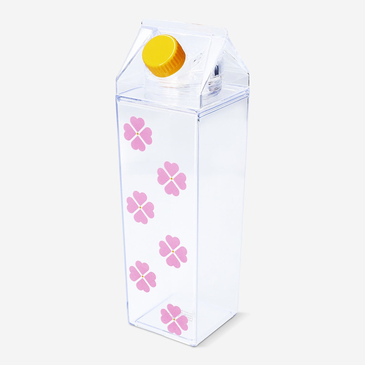Milk carton shaped pink drinking bottle - 500 ml Kitchen Flying Tiger Copenhagen 