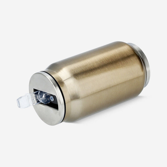 Kubek w kształcie puszki ze słomką - 280 ml