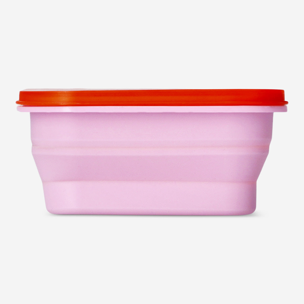 Roze opvouwbare lunchbox met spork - 600 ml