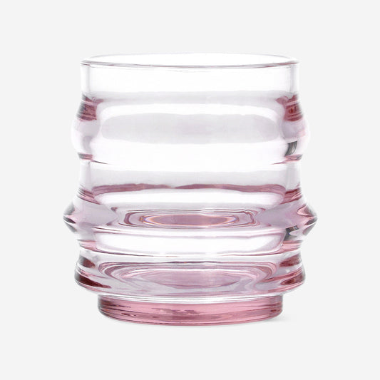 Pink drinking glass - 200 ml