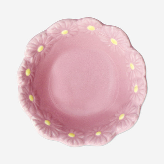 Pink flower bowl - 9 cm