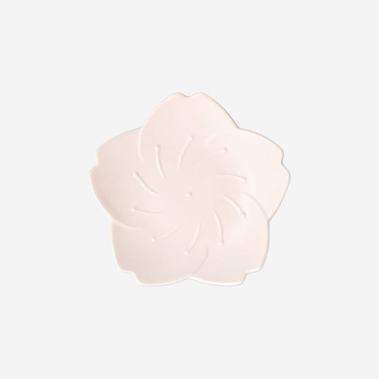 Pink flower plate - 18 cm