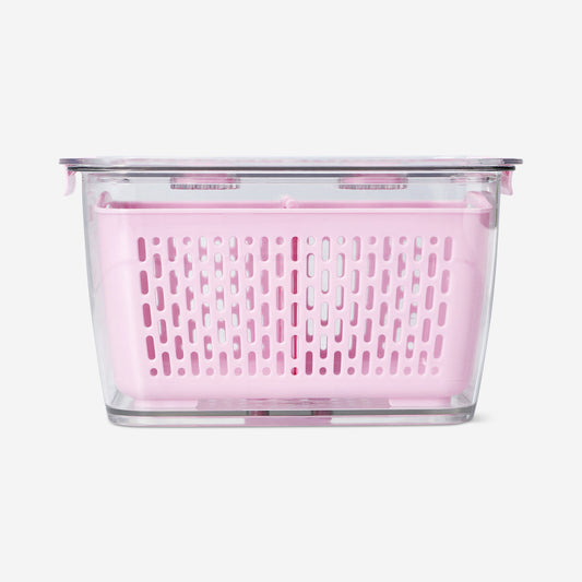Pink food storage for fridge - 12 cm