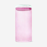 Pink glass storage jar - 1280 ml