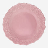 Pink plate with embossed flowers Kitchen Flying Tiger Copenhagen 