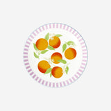 Plate with oranges and stripes - Large Kitchen Flying Tiger Copenhagen 